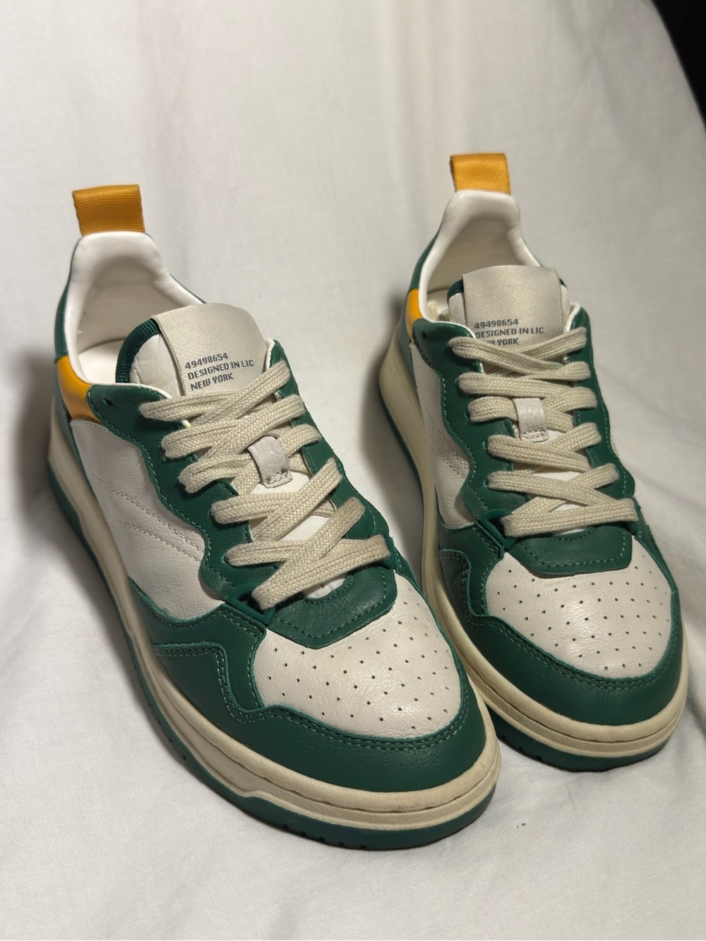 Steve Madden Low-Top Sneakers in Green, Cream & Yellow